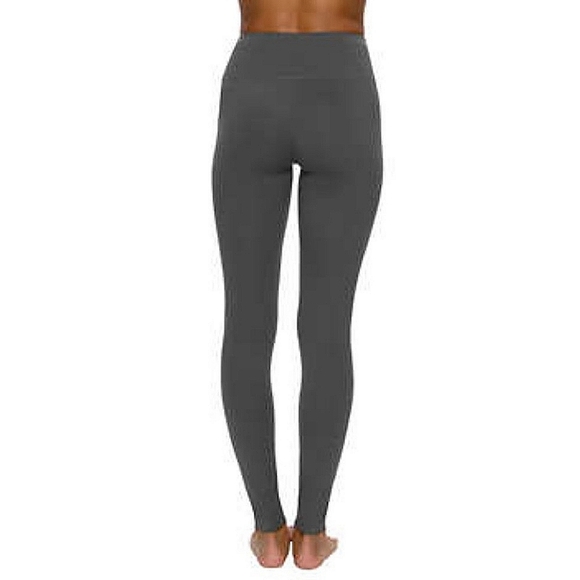 Black Bow Soft Mid Rise Leggings in charcoal - Size M- Smaller fit - Picture 2 of 16